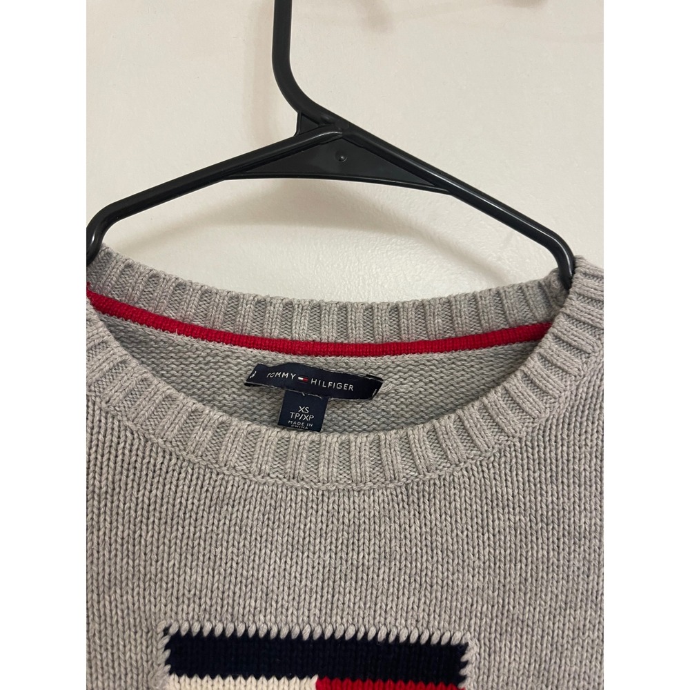Tommy Hilfiger Americana Chic Y2K Preppy Luxury Old Money Flag Sweater - Picture 3 of 5